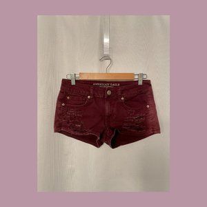 American Eagle Distressed Denim Shorts